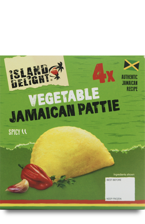 Island Delight Vegetable Jamaican Pattie Pack Of 4 Exotic Express