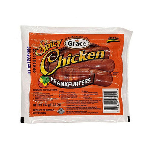 Grace Spicy Chicken Frankfurters 450g