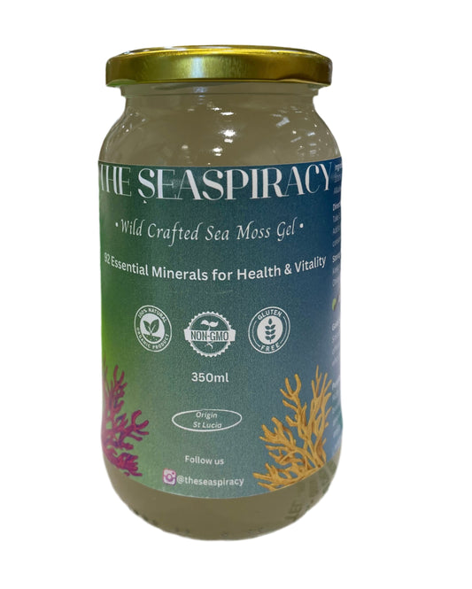 The Seaspiracy Wild Crafted Seamoss Gold Gel 350ml