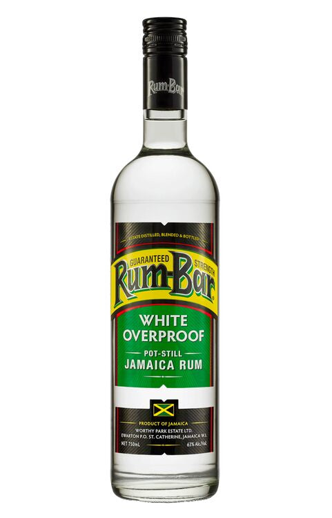 Worthy Park Rum-Bar Overproof White Rum Imported 70cl