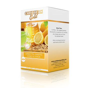 Caribbean Gold Green tea, ginseng, honey & lemon Tea