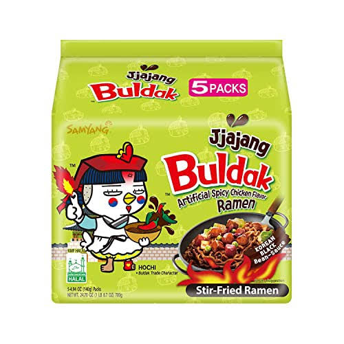 Samyang Buldak Jjajang Spicy Chicken Ramen Noodles 5 Pack 140g