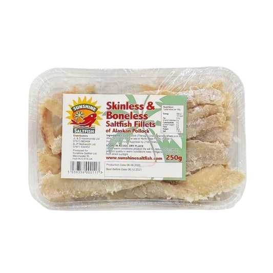 Sunshine Boneless & Skinless Saltfish Pollock 250g