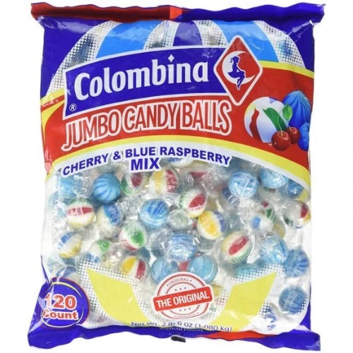 Colombina Jumbo Cherry & Blue Raspberry Mix