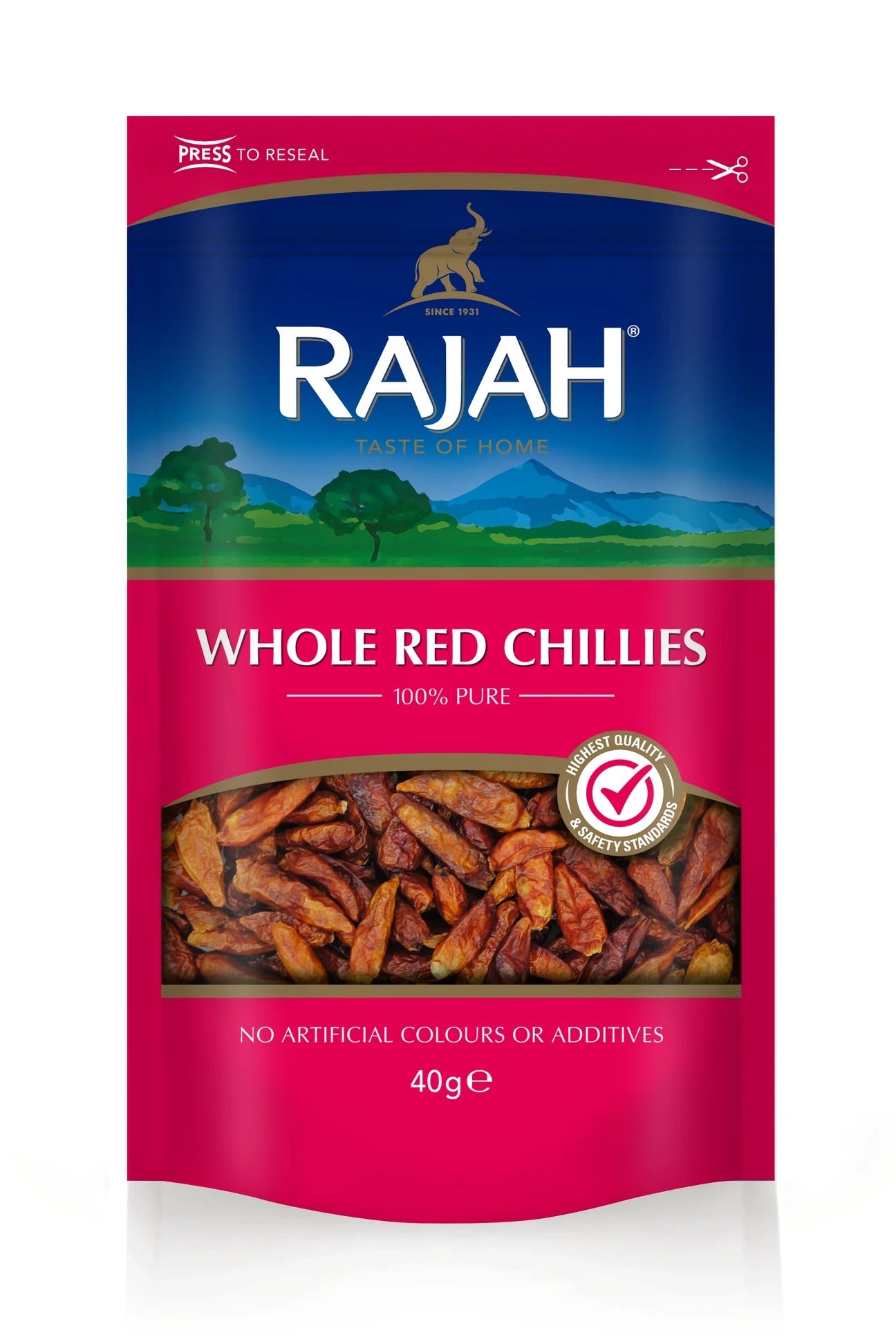 Rajah Whole Red Chillies 40g