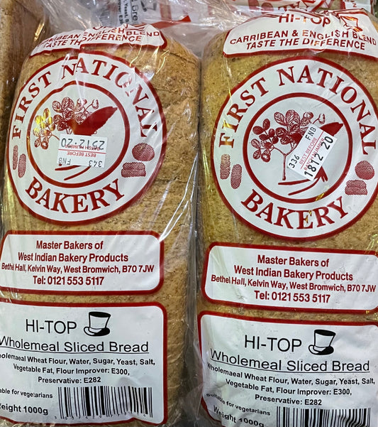 First National Bakery Hi Top Wholemeal Sliced Bread 1kg