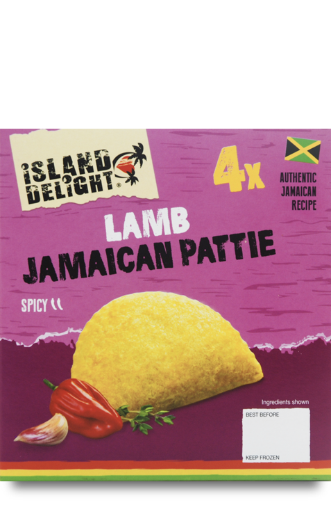 Island Delight Lamb Jamaican Pattie Frozen (Pack of 4)