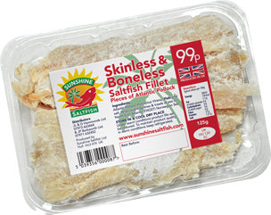 Sunshine Skinless & Boneless Saltfish 125g